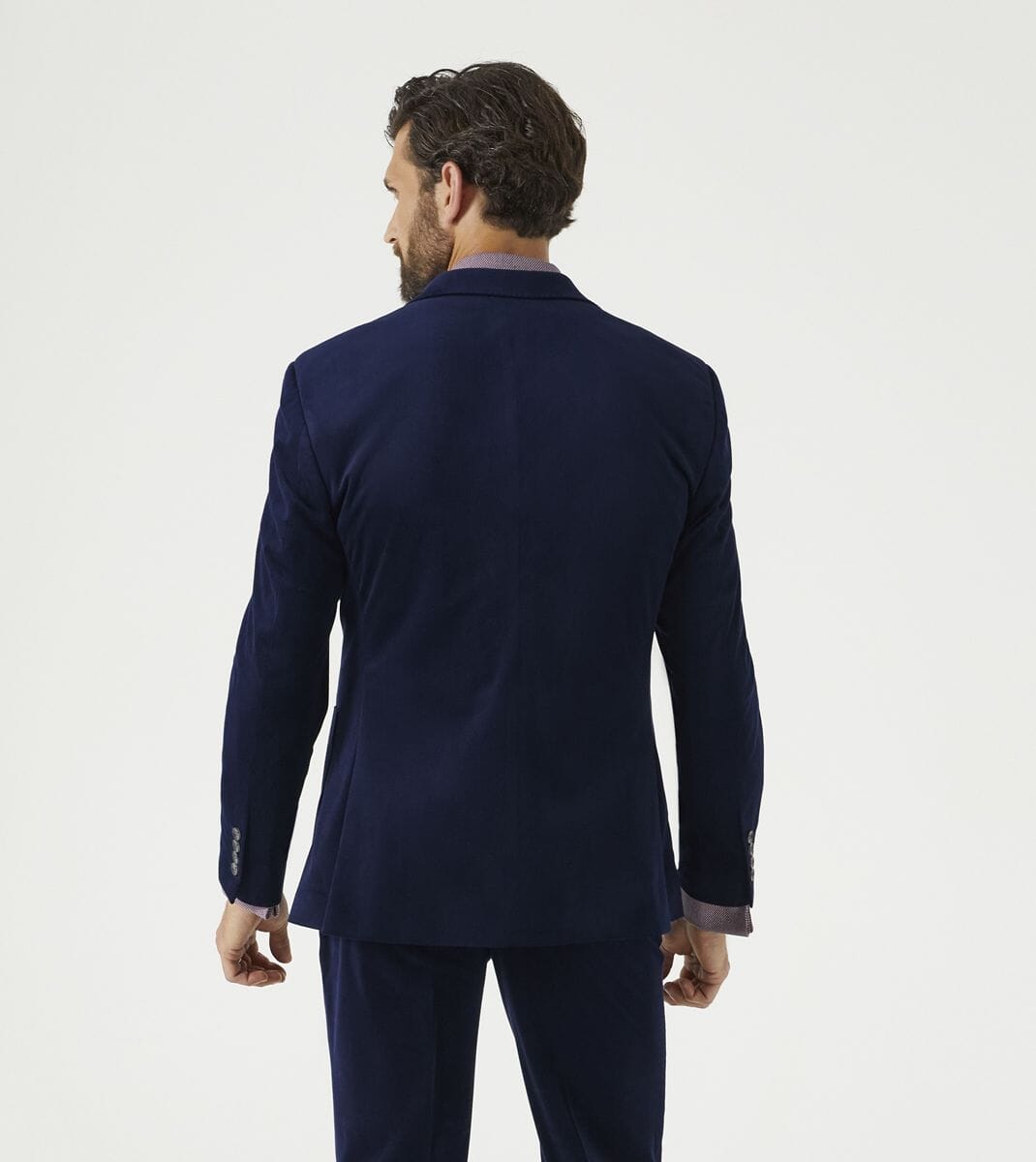 Atkinson Navy Blue Corduroy Jacket - Blazers & Jackets - 