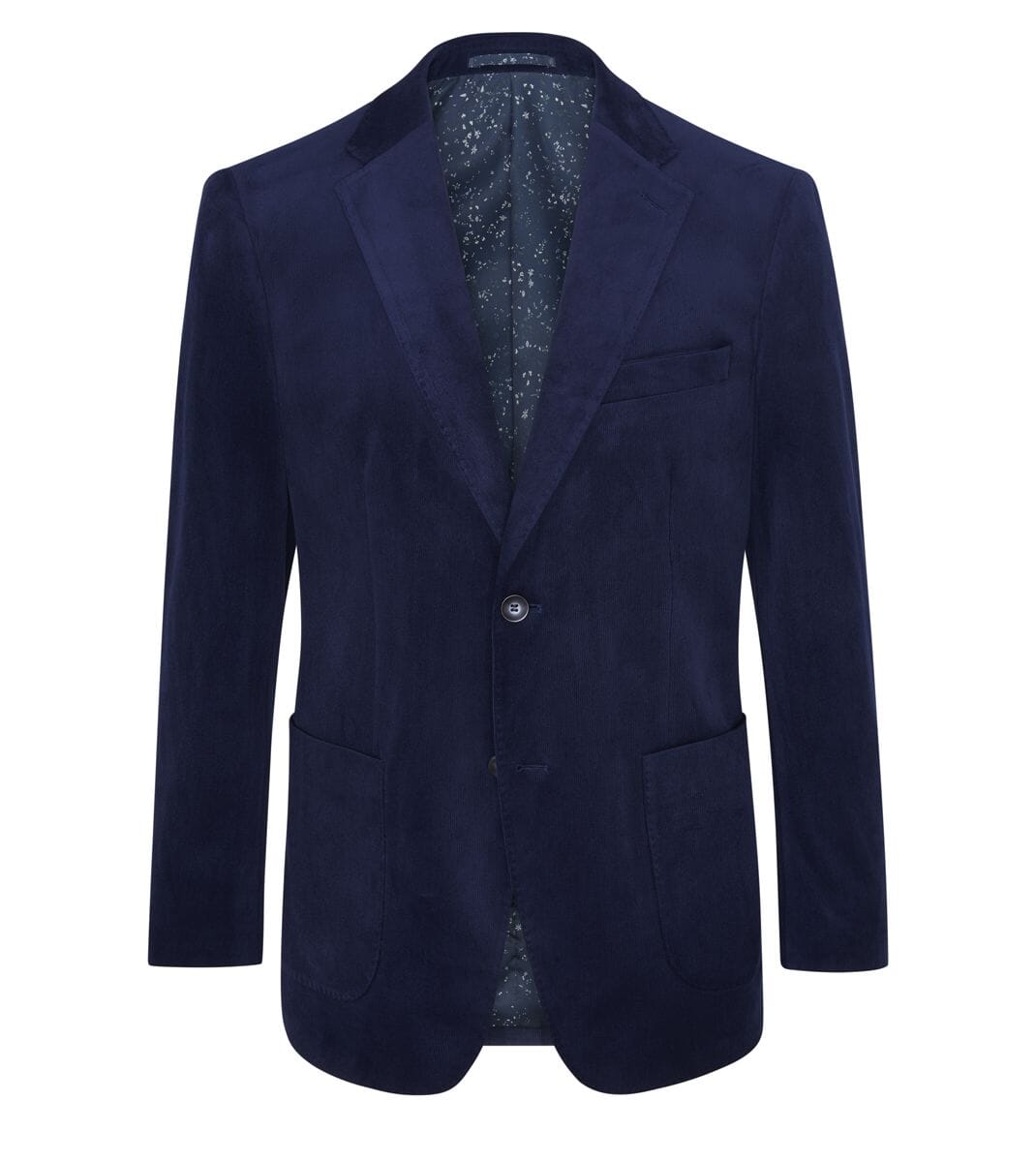 Atkinson Navy Blue Corduroy Jacket - Blazers & Jackets - 