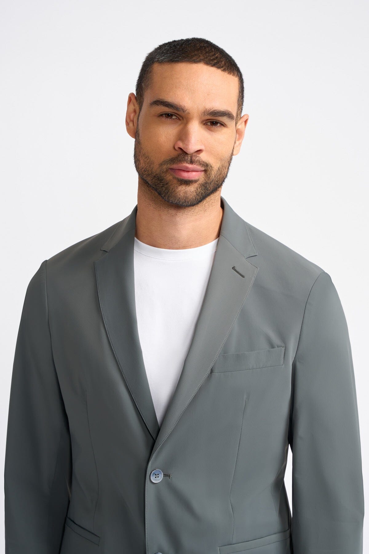 Bergan Dark Grey Blazer - Blazers & Jackets - 