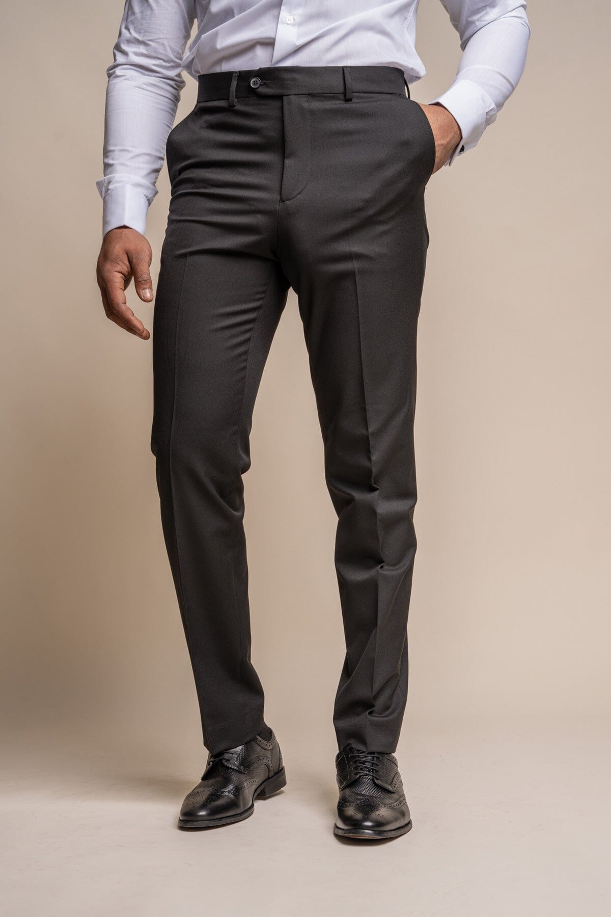 Black Tuxedo Trousers - Trousers - 28R 