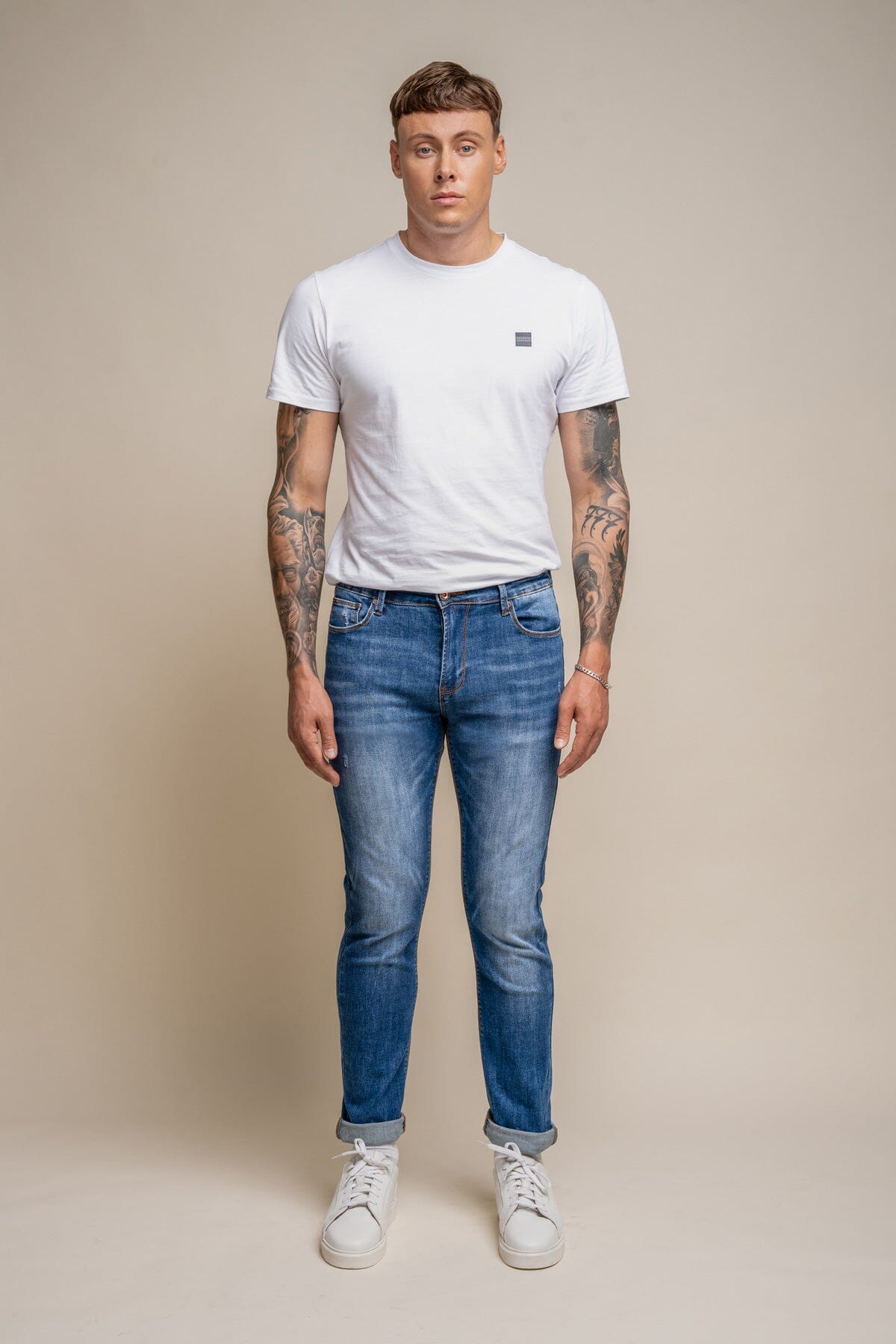 Blaze Blue Denim Jeans - Jeans - - THREADPEPPER