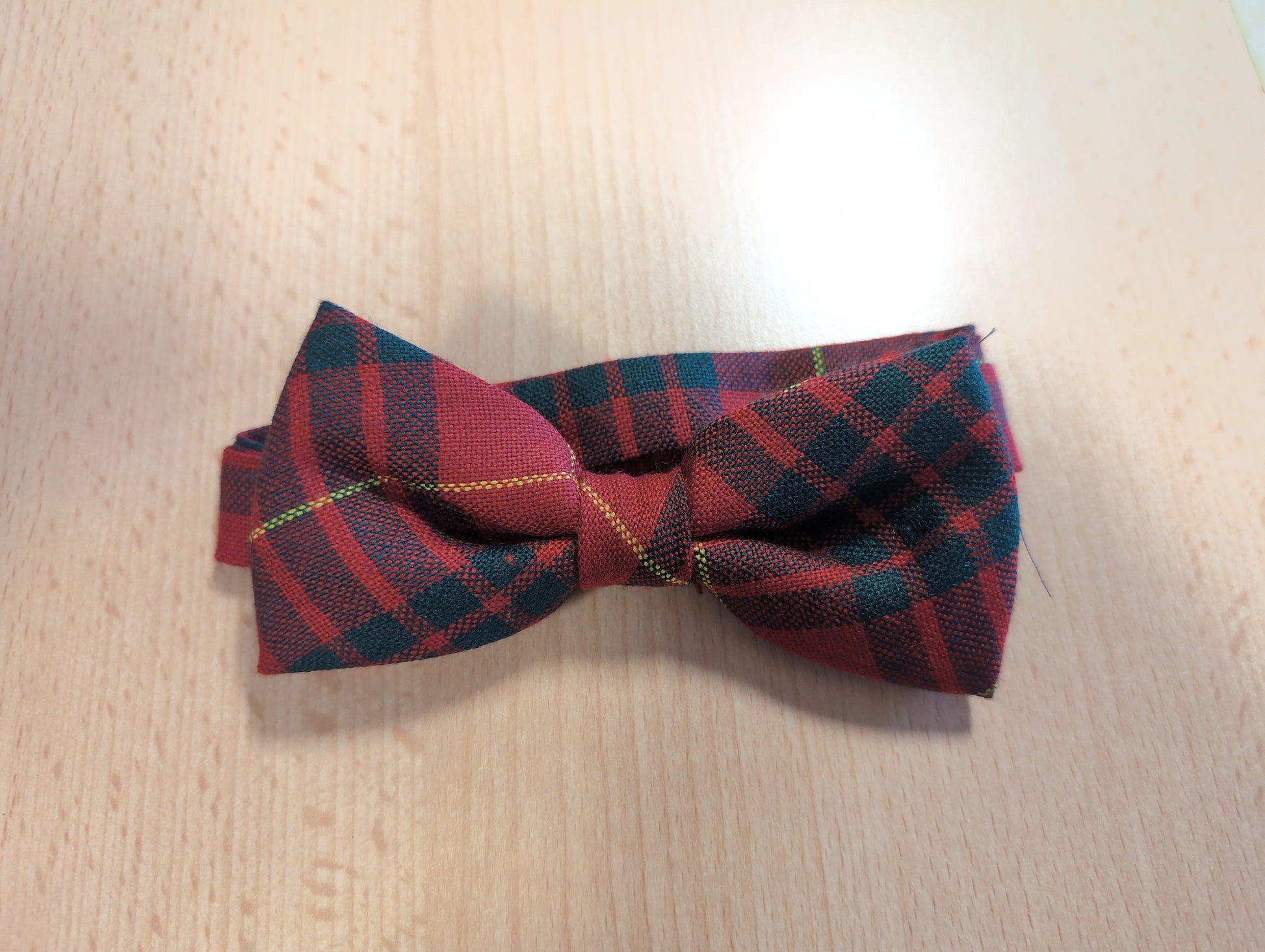 Bow Tie - STOCK CLEARANCE - Bow Ties - Bright Red Tartan 