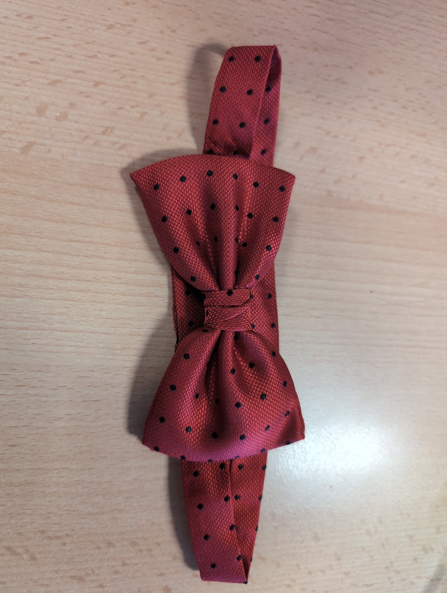 Bow Tie - STOCK CLEARANCE - Bow Ties - Red Spot Silk 