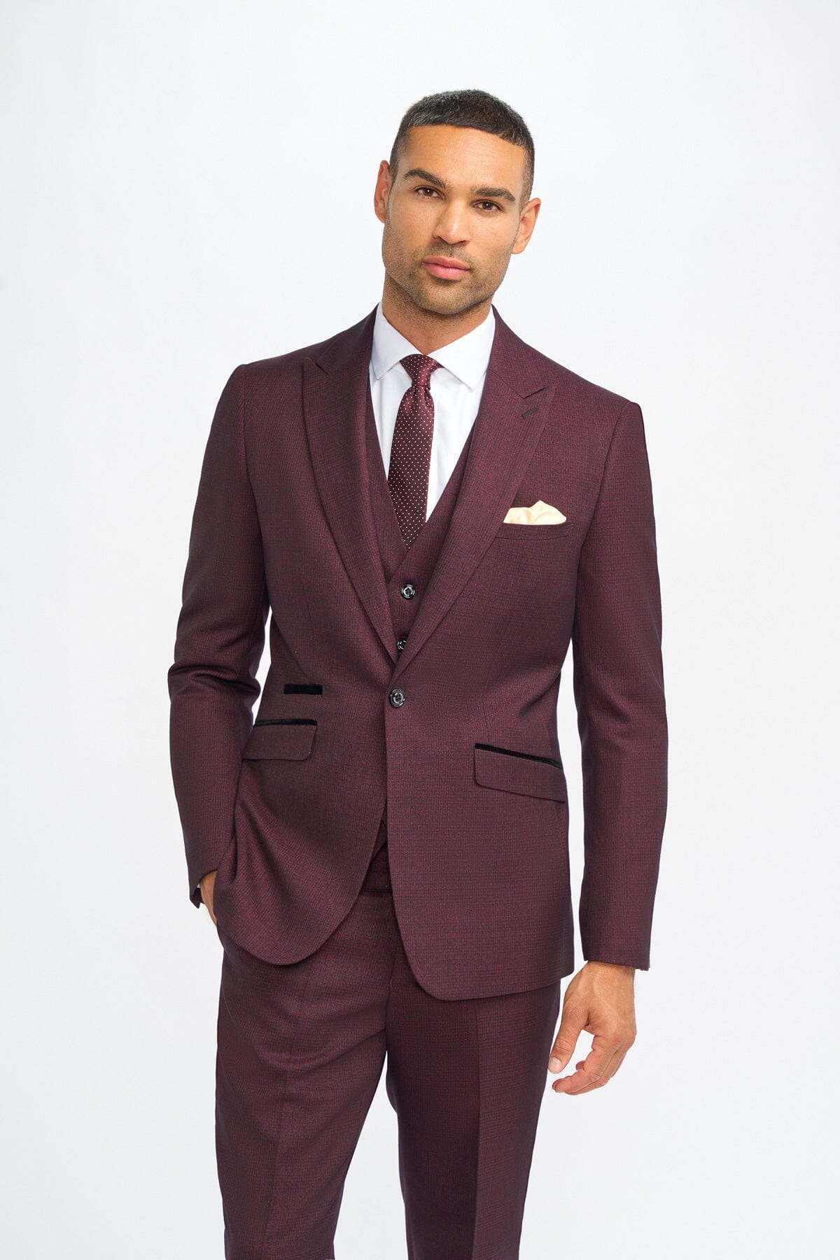 Caridi Wine Blazer - Blazers & Jackets - 36 