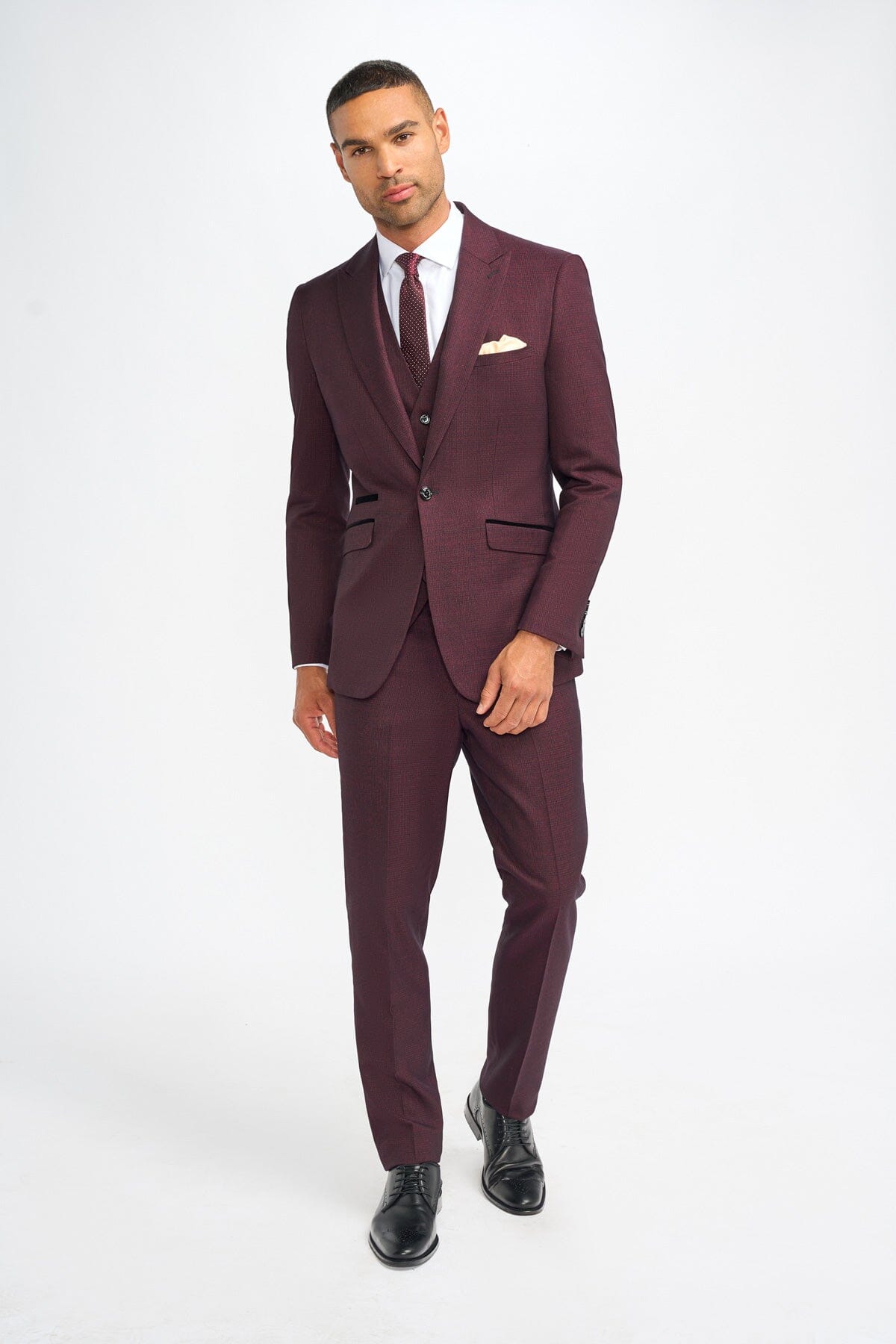 Caridi Wine Blazer - Blazers & Jackets - 