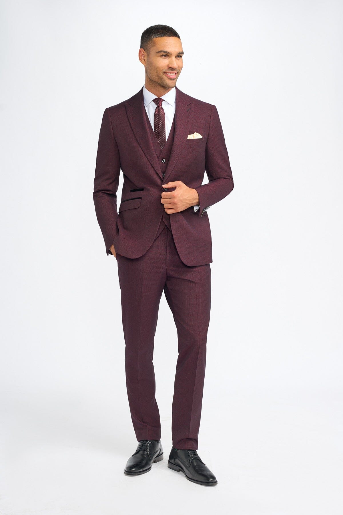 Caridi Wine Blazer - Blazers & Jackets - 