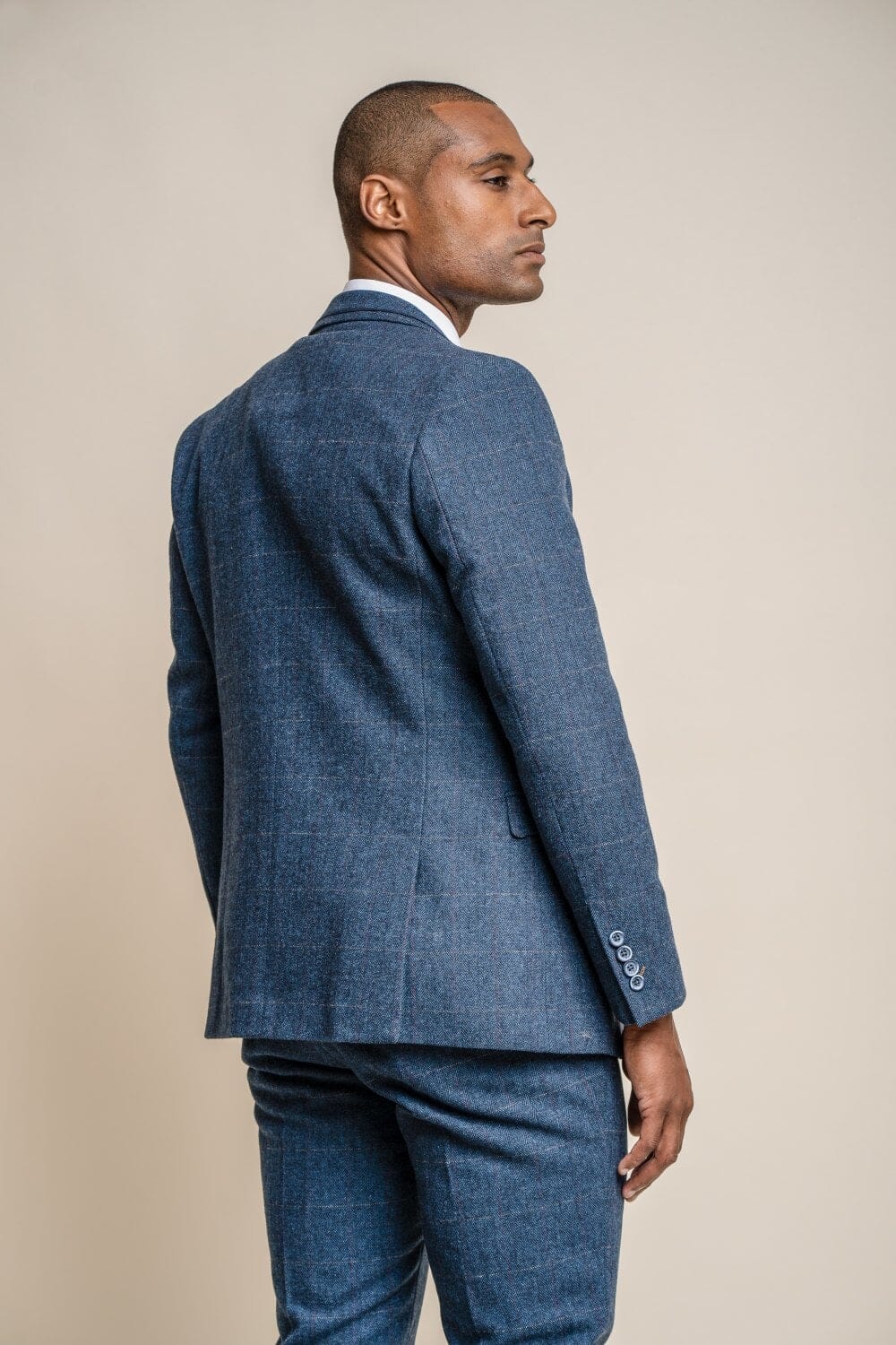 Mens navy tweed on sale blazer