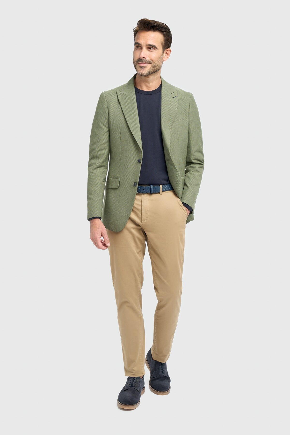 Cristo Olive Blazer - Blazers & Jackets - 