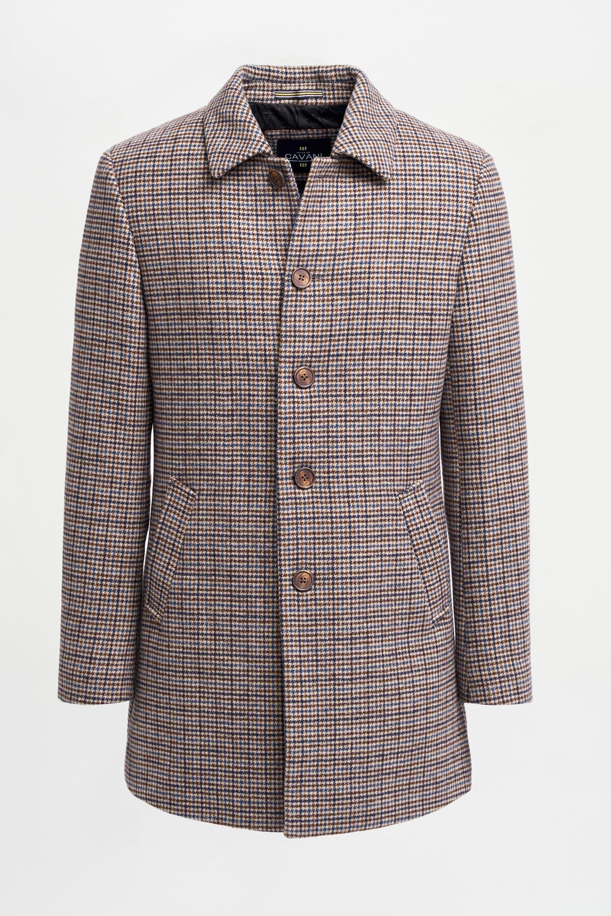 Eddie Tan Houndstooth Coat - Coats - 