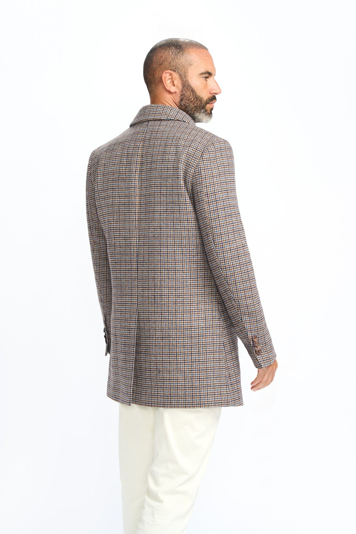 Eddie Tan Houndstooth Coat - Coats - 