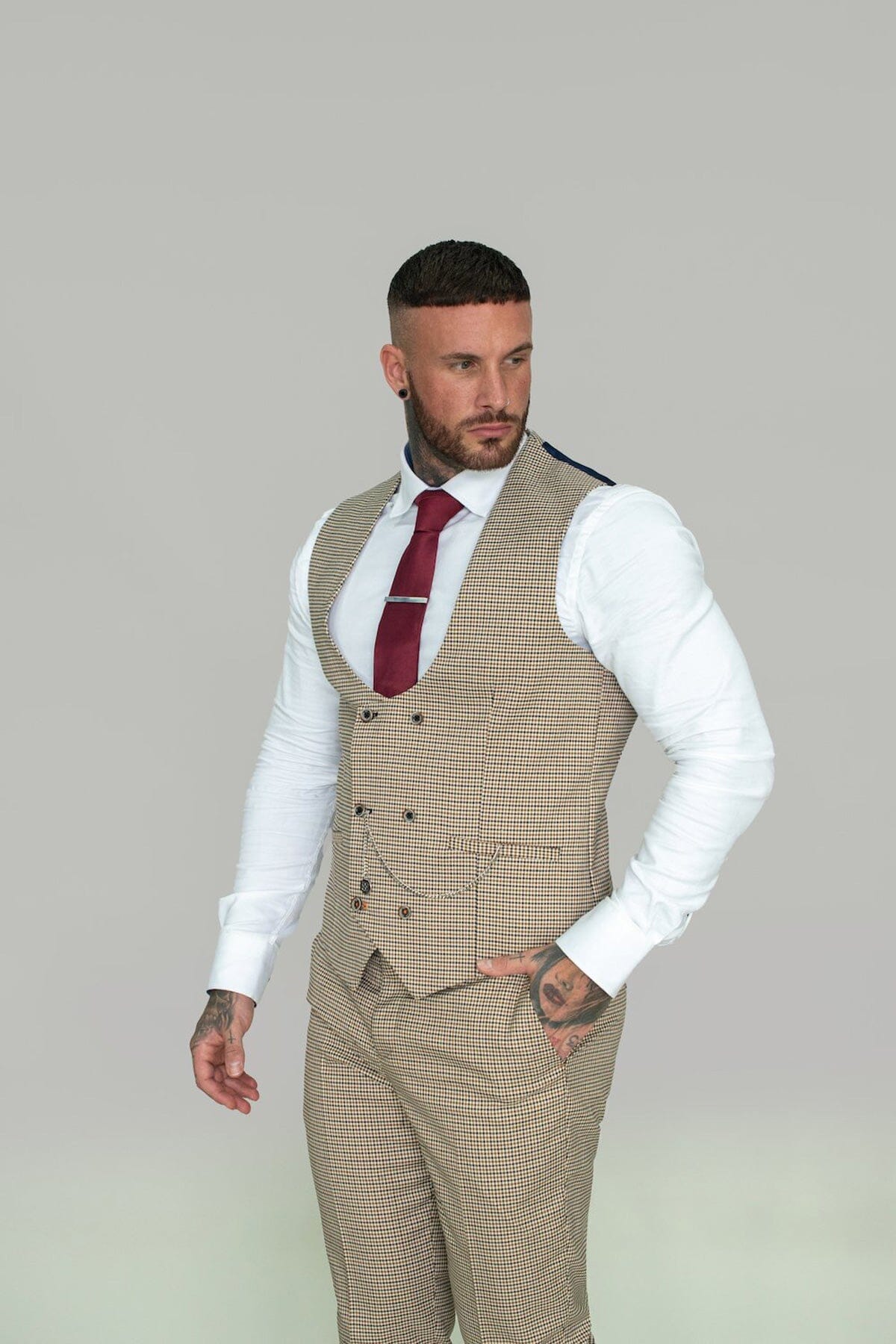 Cream tweed waistcoat best sale