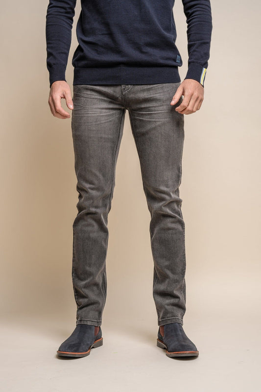 Evans Grey Denim Jeans - Jeans - 30S - THREADPEPPER