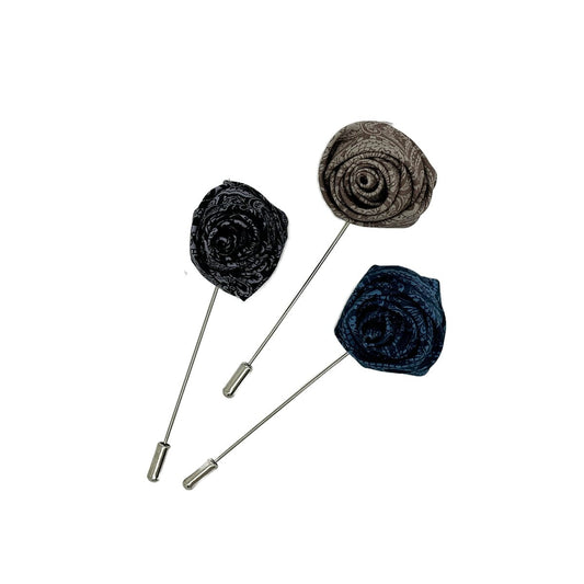 Floral Paisley Lapel Pin - Lapel Pins - 