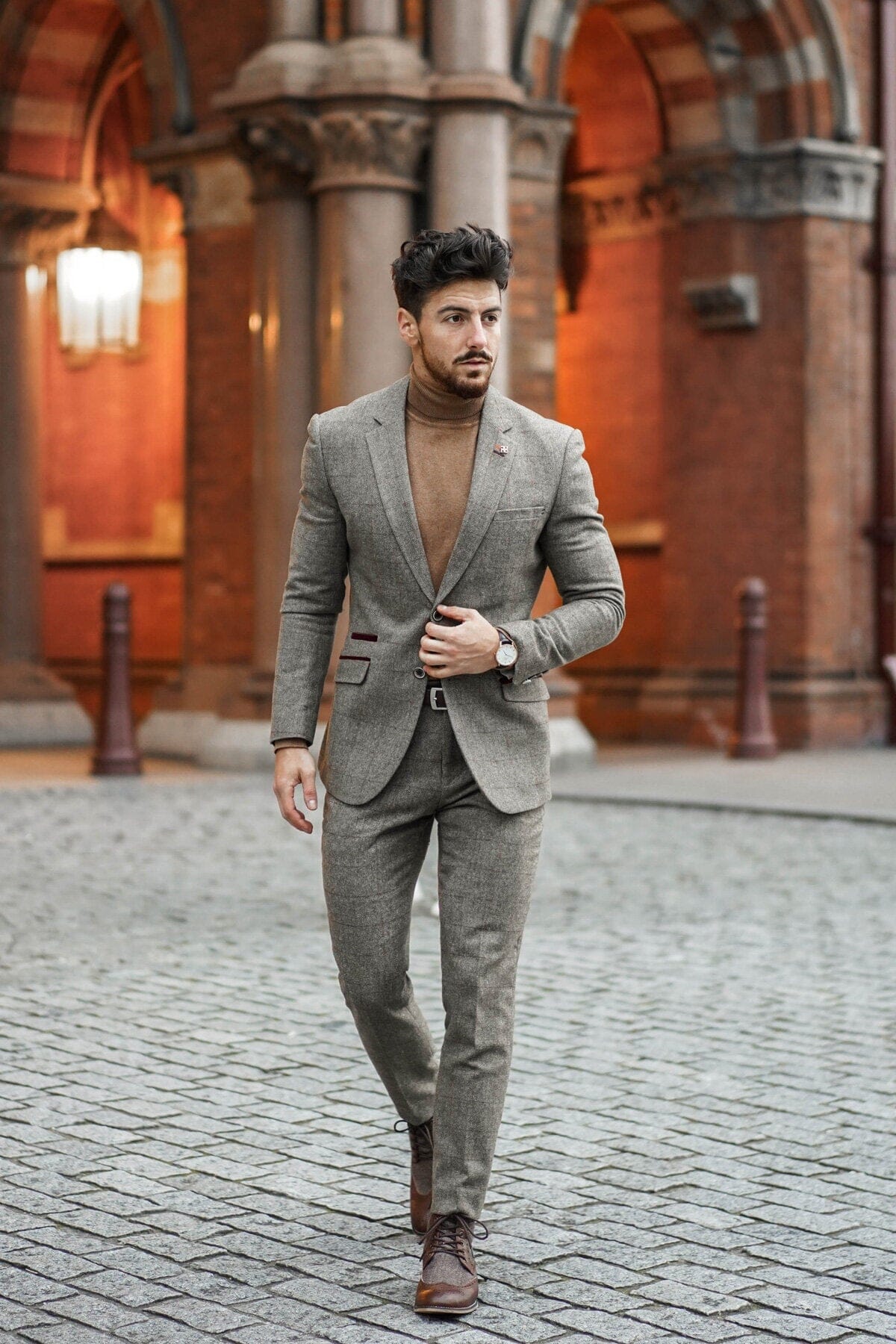 Sage tweed suit sale