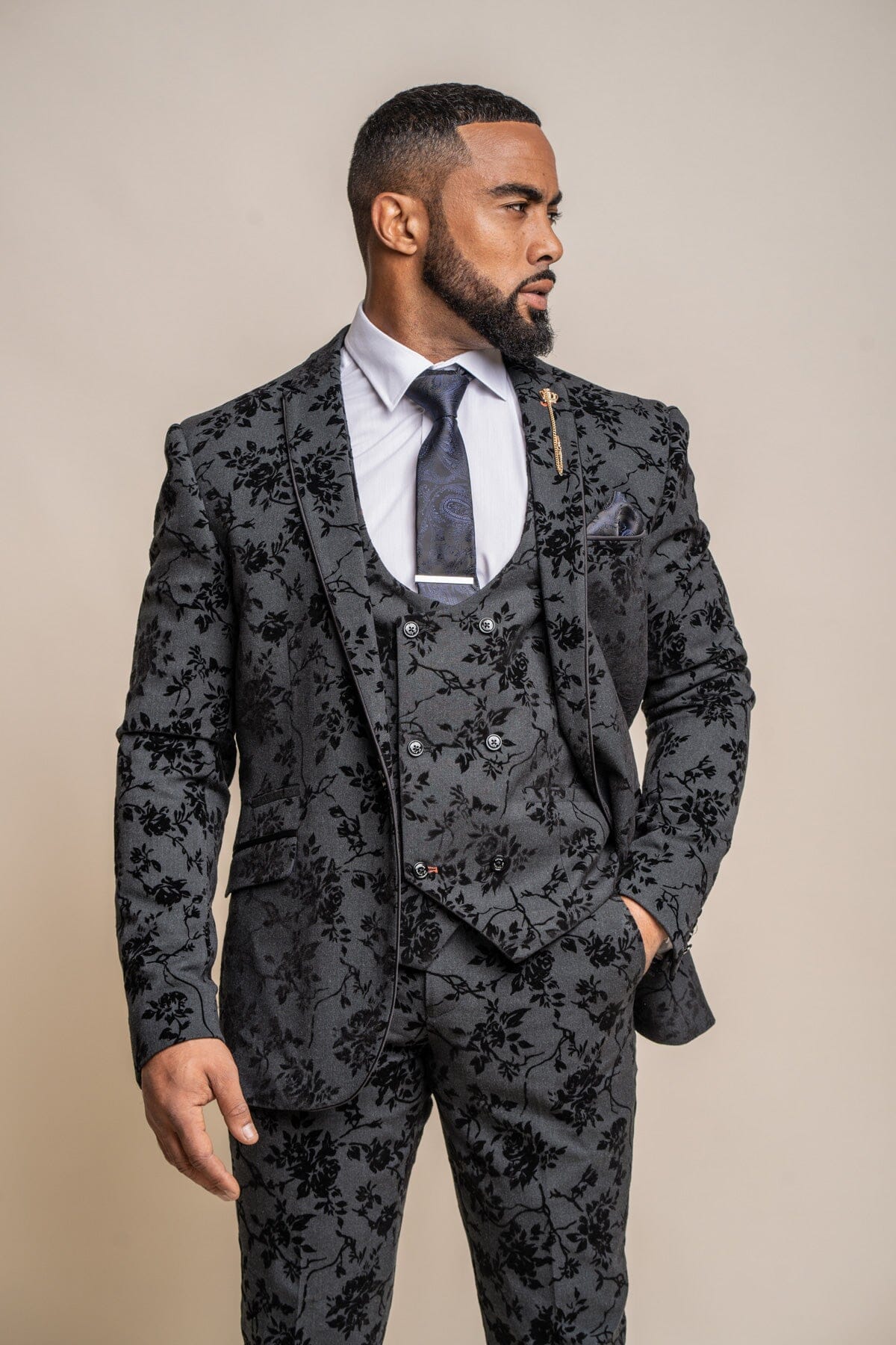 floral tailored waistcoat