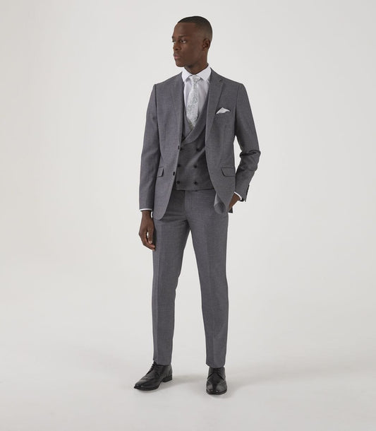 Harcourt Silver 2 Piece Suit - Suits - 