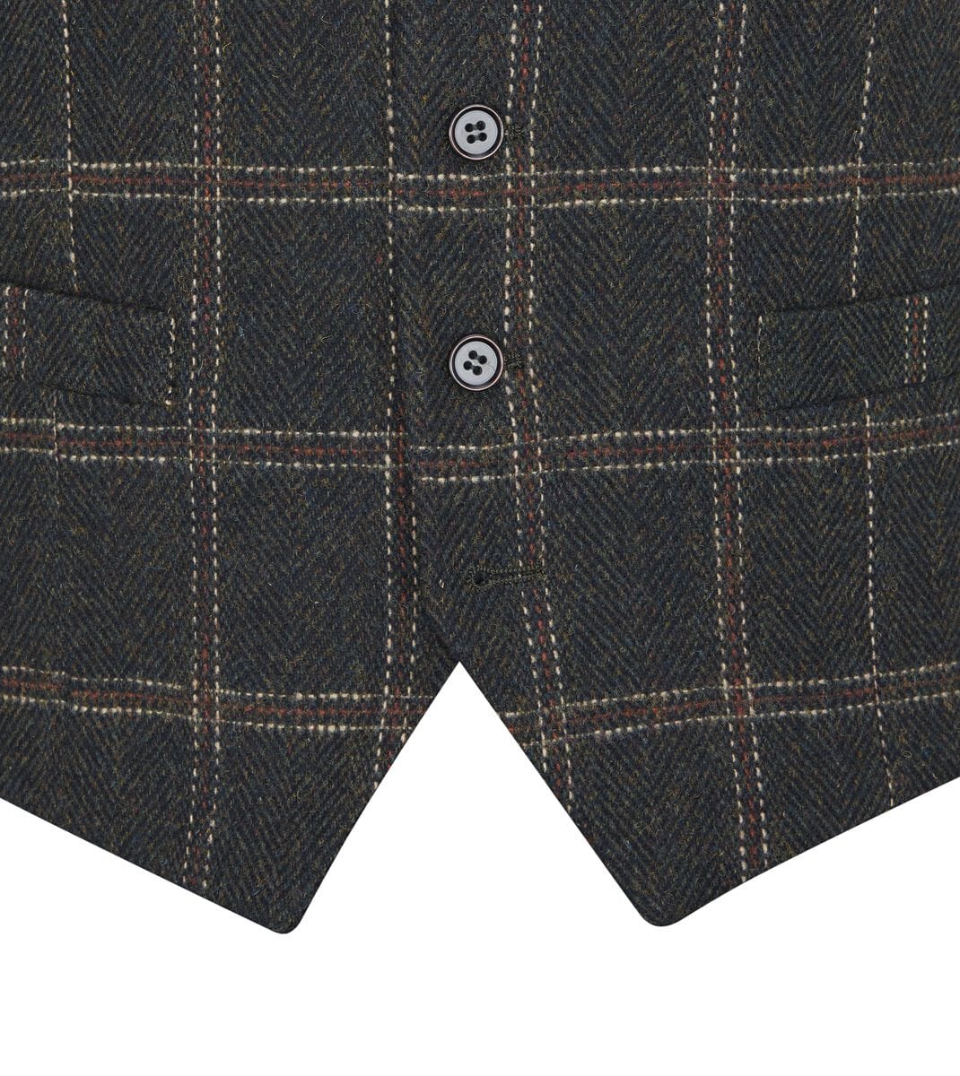 Heaton Green Check Waistcoat - Waistcoats - 