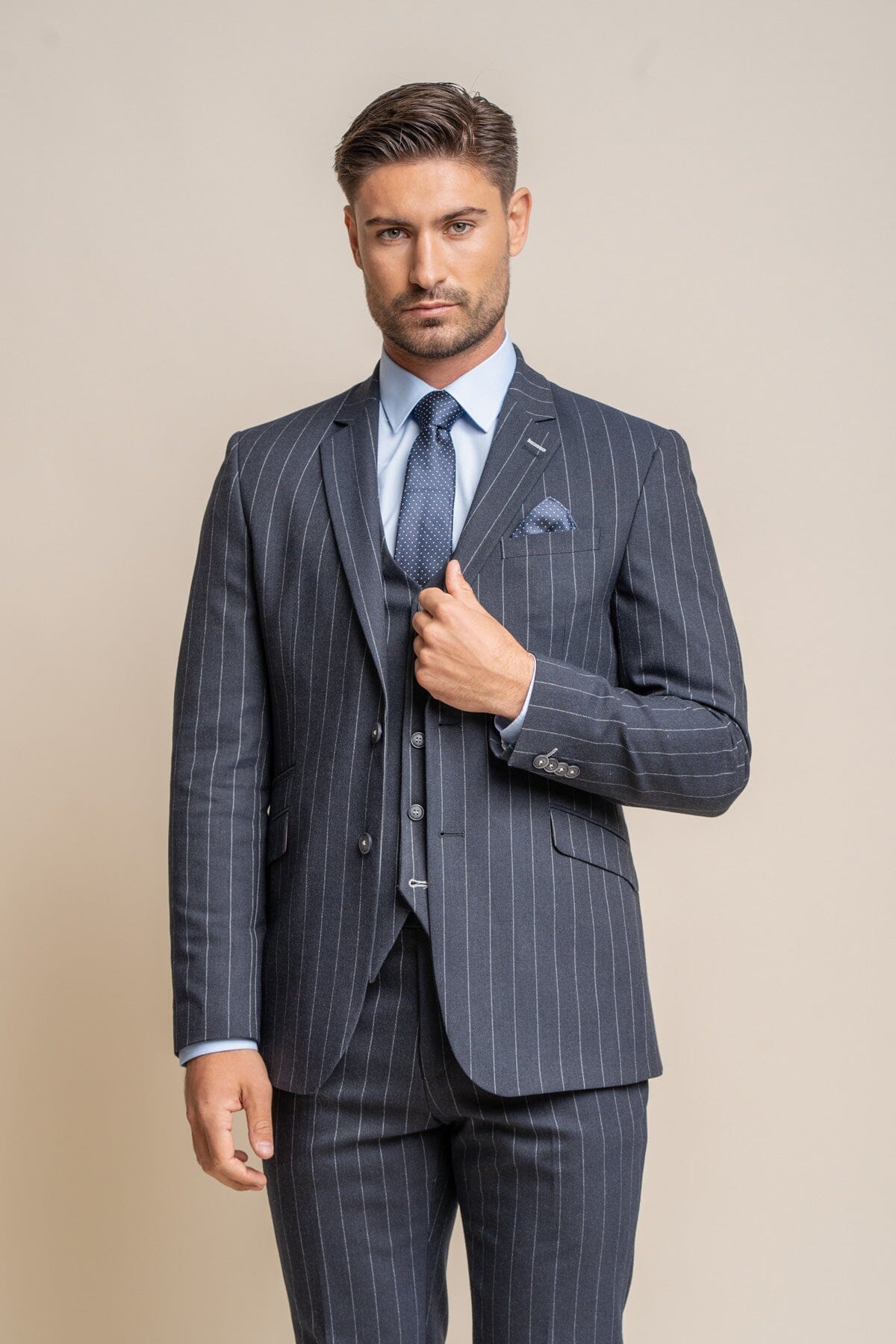 Pinstripe suit outlet jacket mens