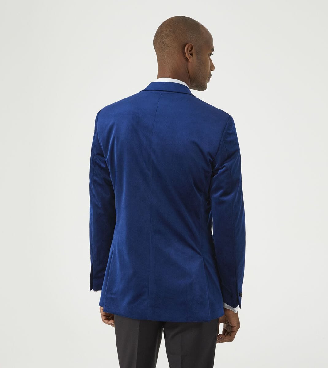 Jive Royal Blue Velvet Dinner Jacket - Blazers & Jackets - 