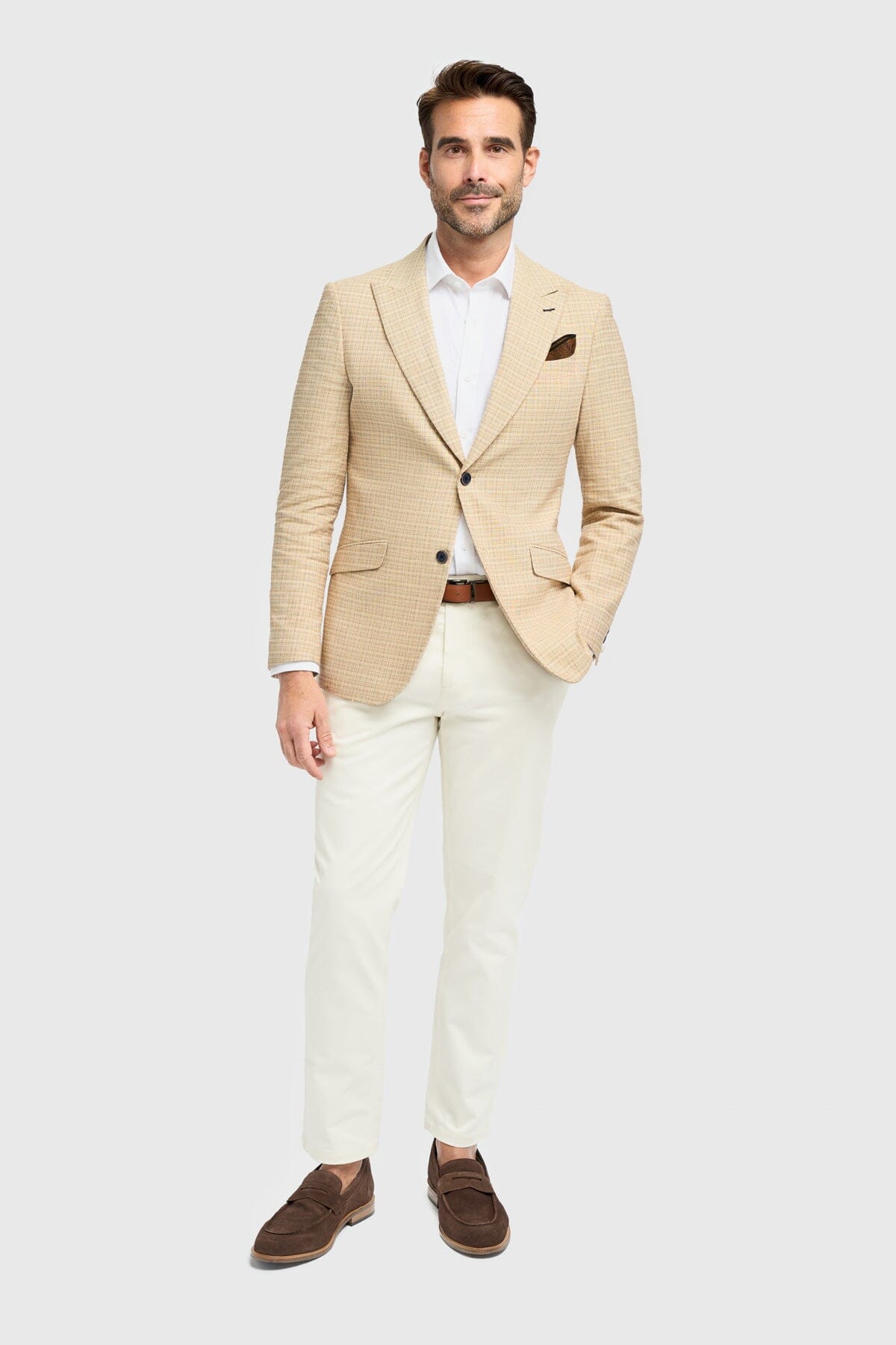 Kova Beige Blazer - Blazers & Jackets - 