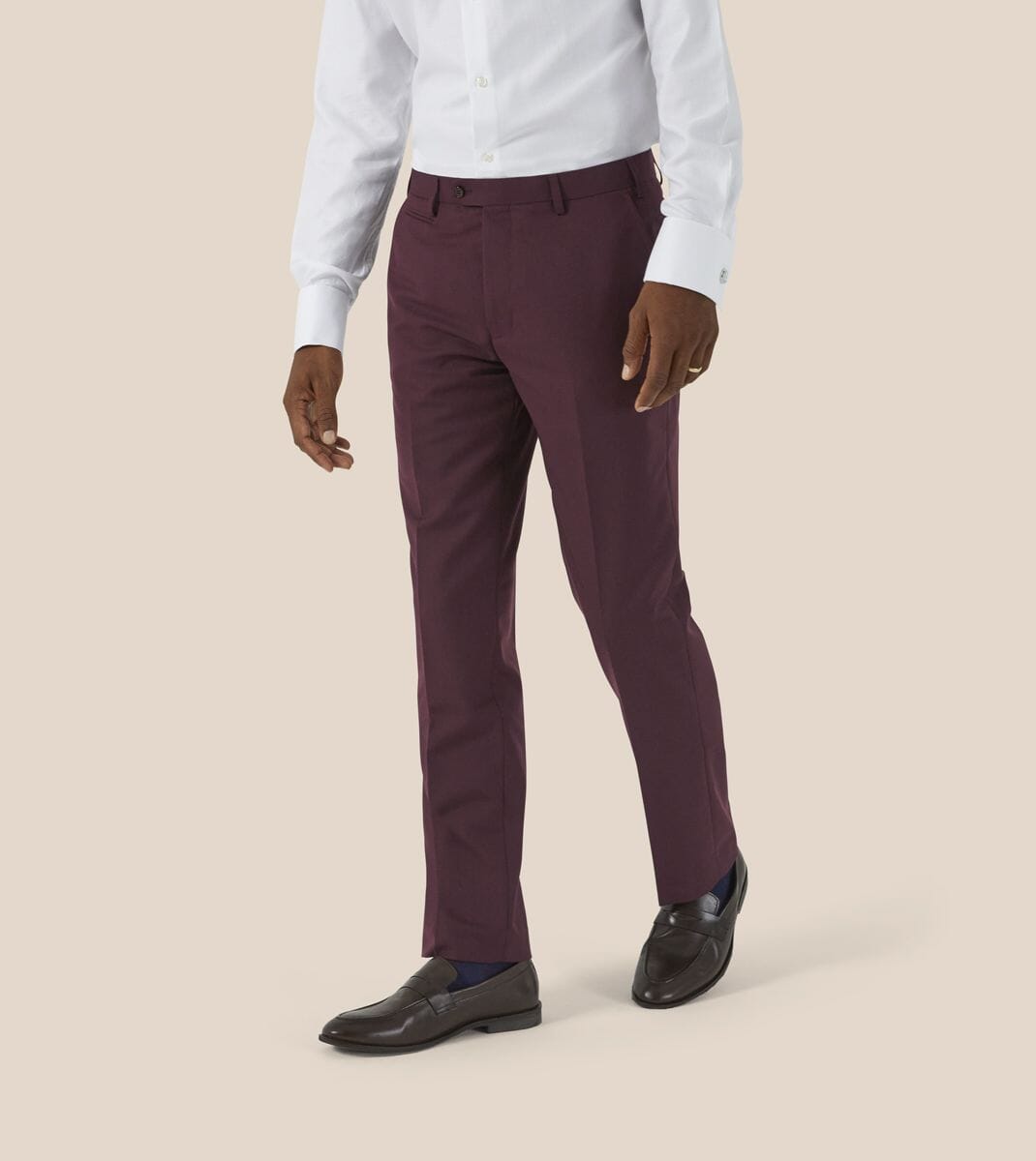 Madrid Claret Trousers - Trousers - 28R 