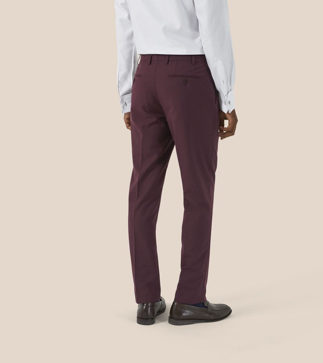 Madrid Claret Trousers - Trousers - 