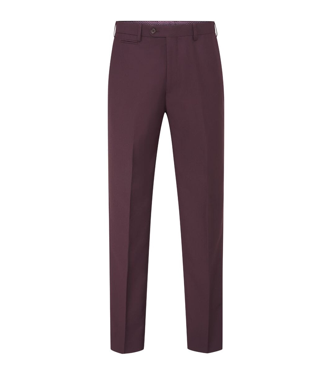 Madrid Claret Trousers - Trousers - 