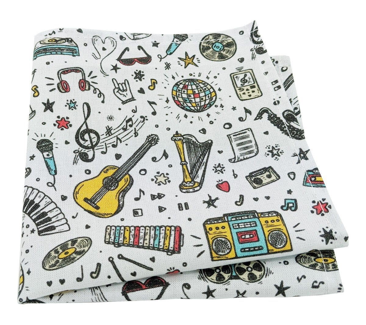 Men's Pocket Square - STOCK CLEARANCE - Handkerchiefs - Music Doodles 