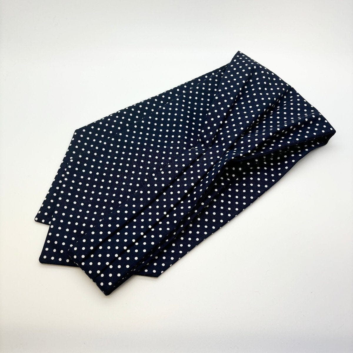 Navy Spot Cotton Cravat - Cravats - Cravat Only 