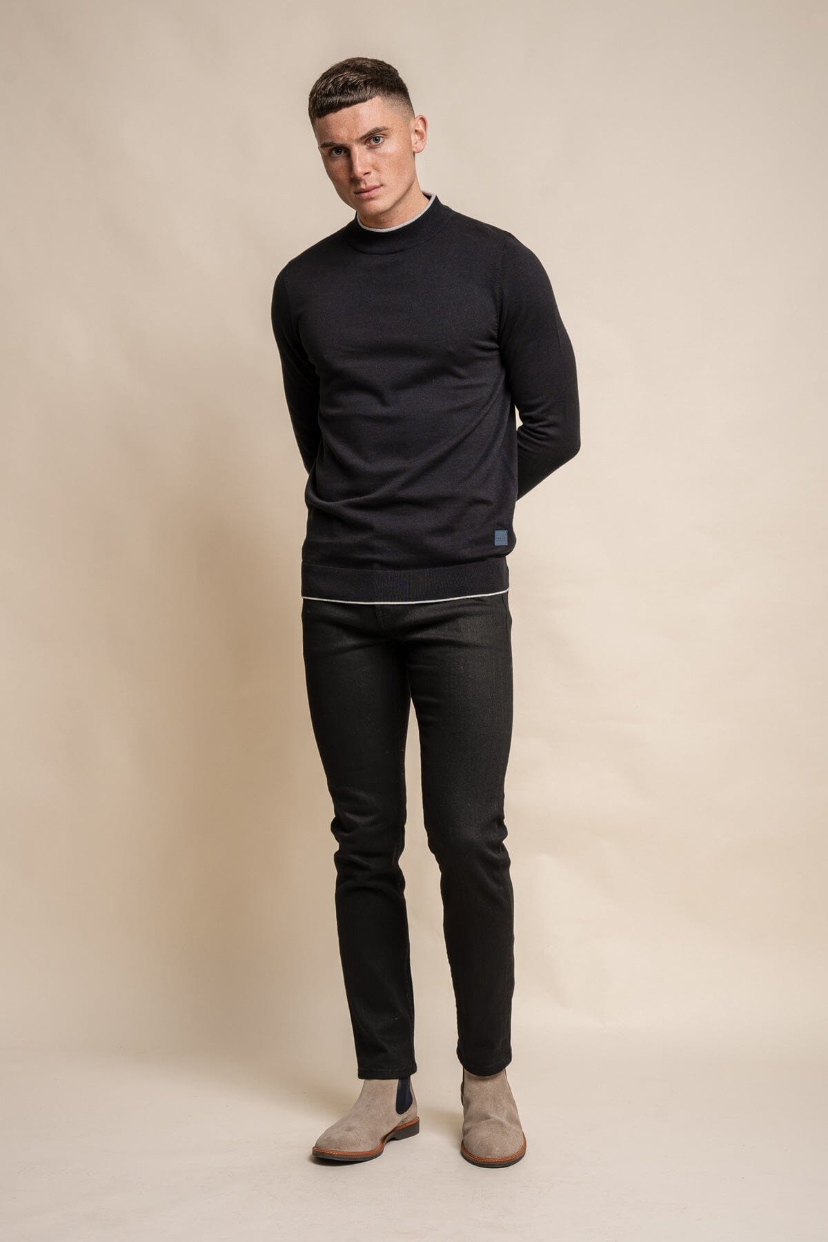 Black turtle clearance neck jumpers