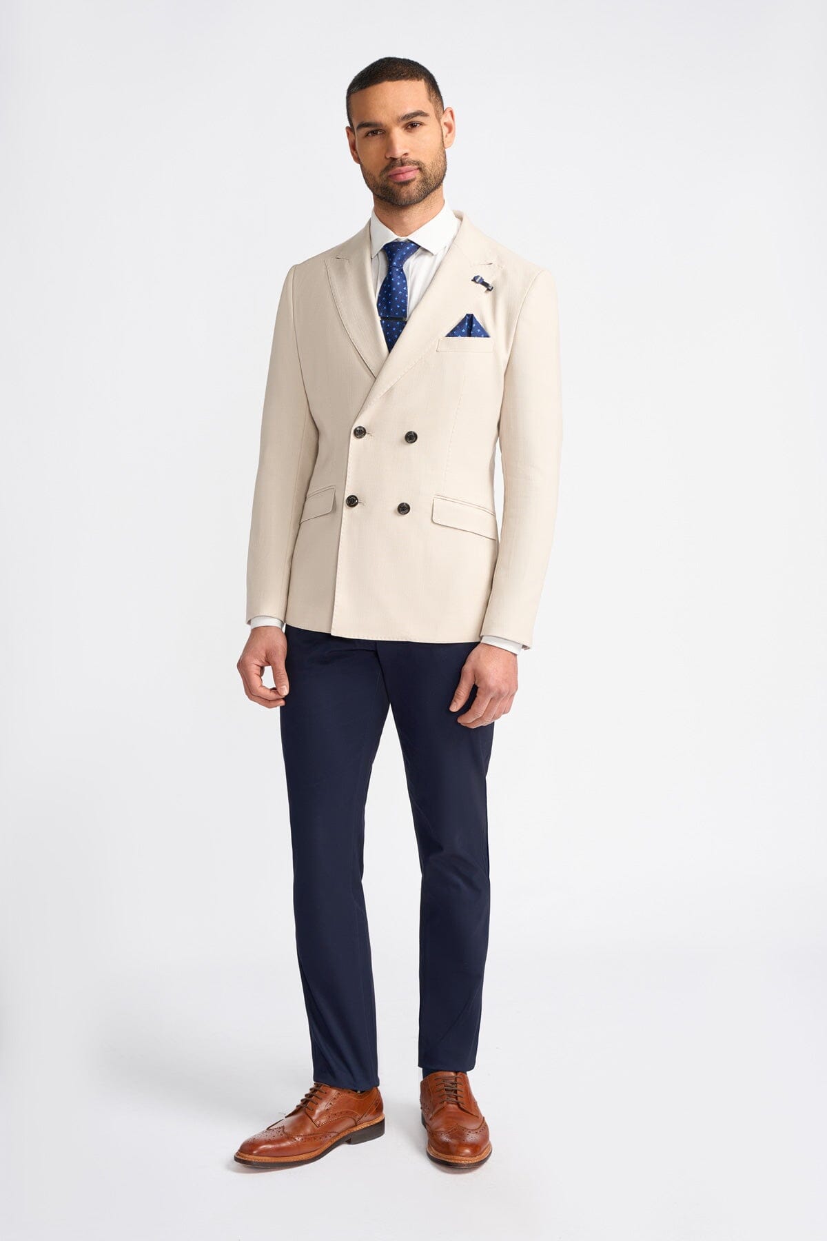 Romeo Beige Blazer - Blazers & Jackets - 