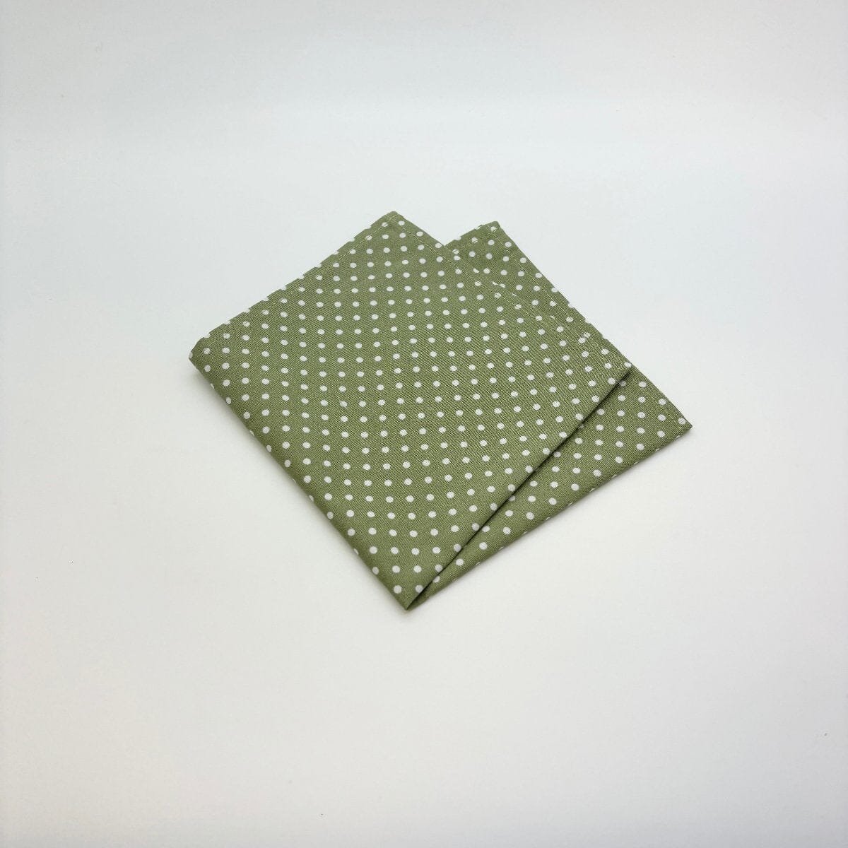 Sage Spot Cotton Pocket Square - Handkerchiefs - 