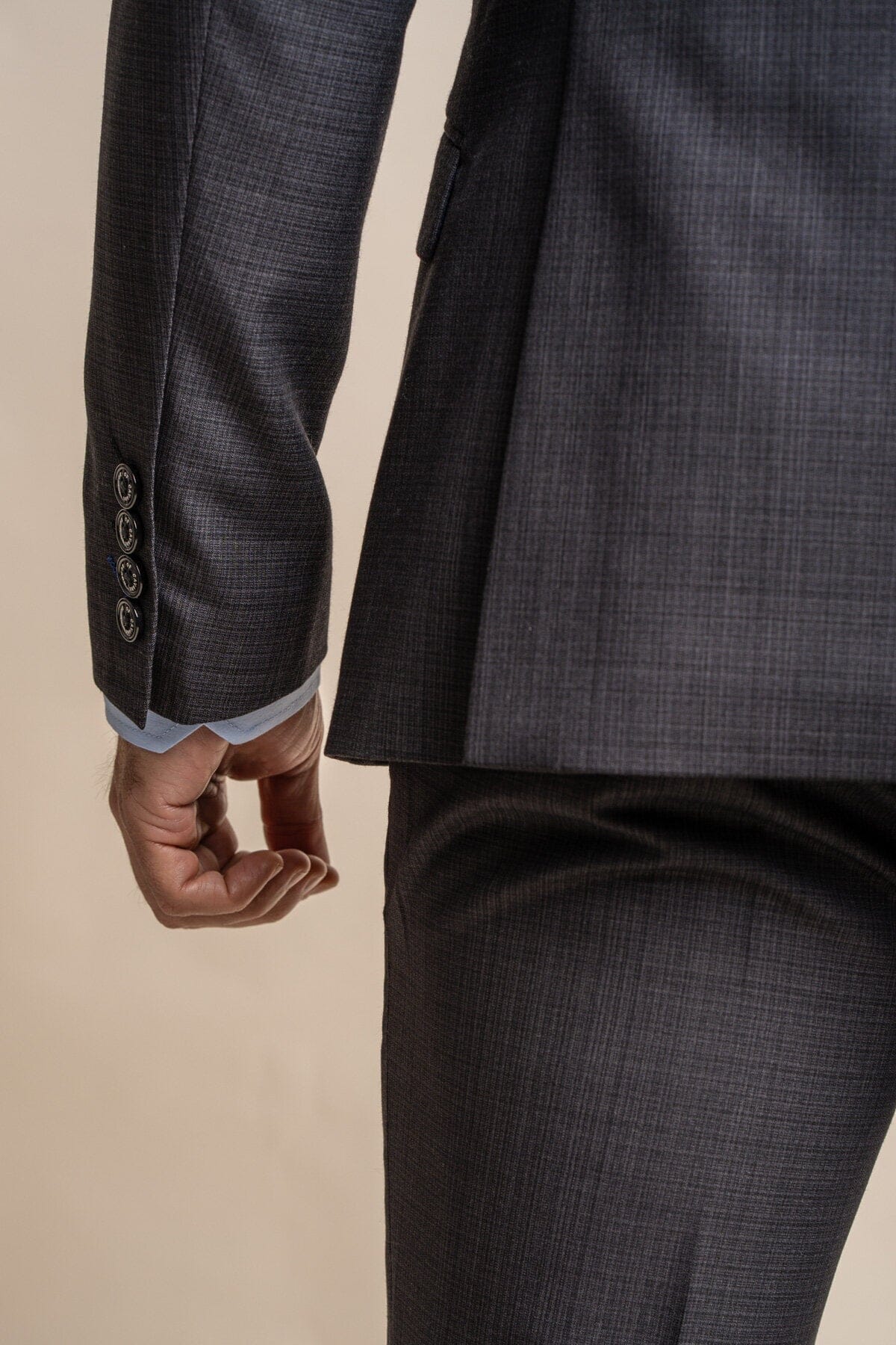 Seeba Graphite Check Blazer - Blazers & Jackets - 