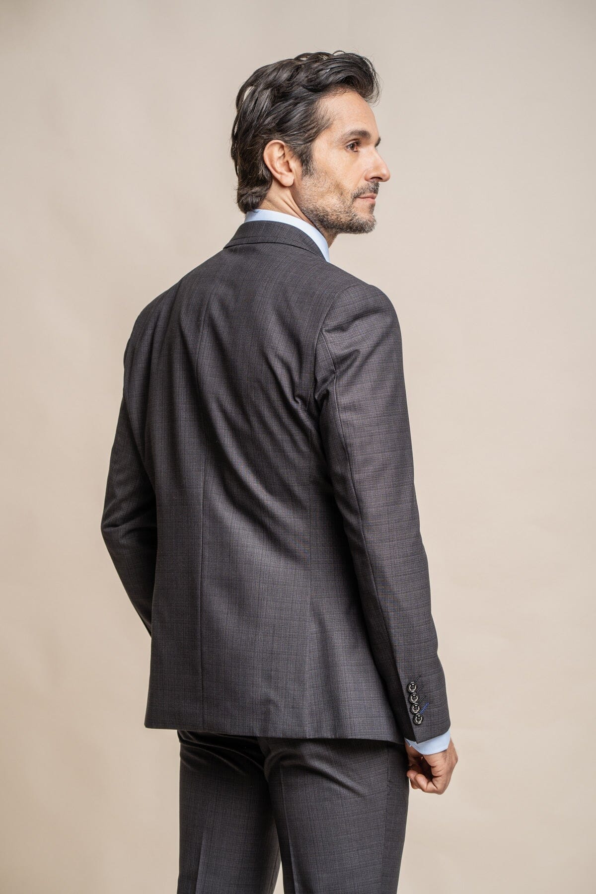 Seeba Graphite Check Blazer - Blazers & Jackets - 