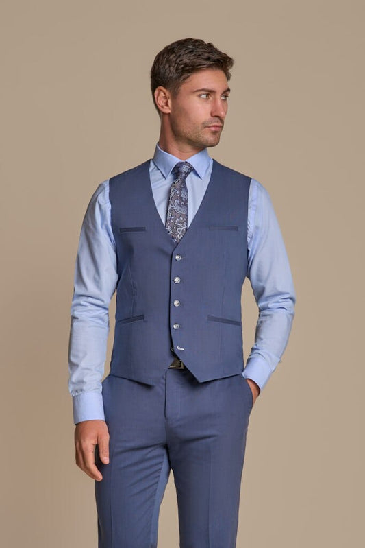 Specter Blue Waistcoat - Waistcoats - 