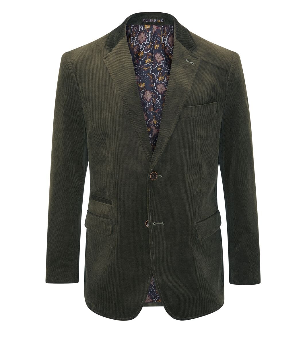 Taylor Olive Green Corduroy Jacket - Blazers & Jackets - 