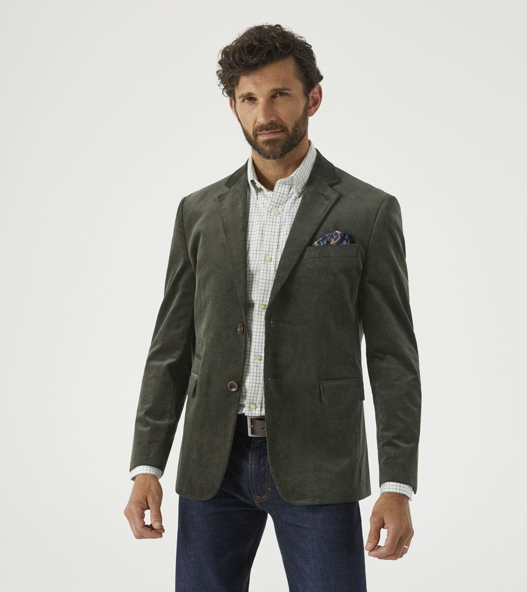 Taylor Olive Green Corduroy Jacket - Blazers & Jackets - 36R 