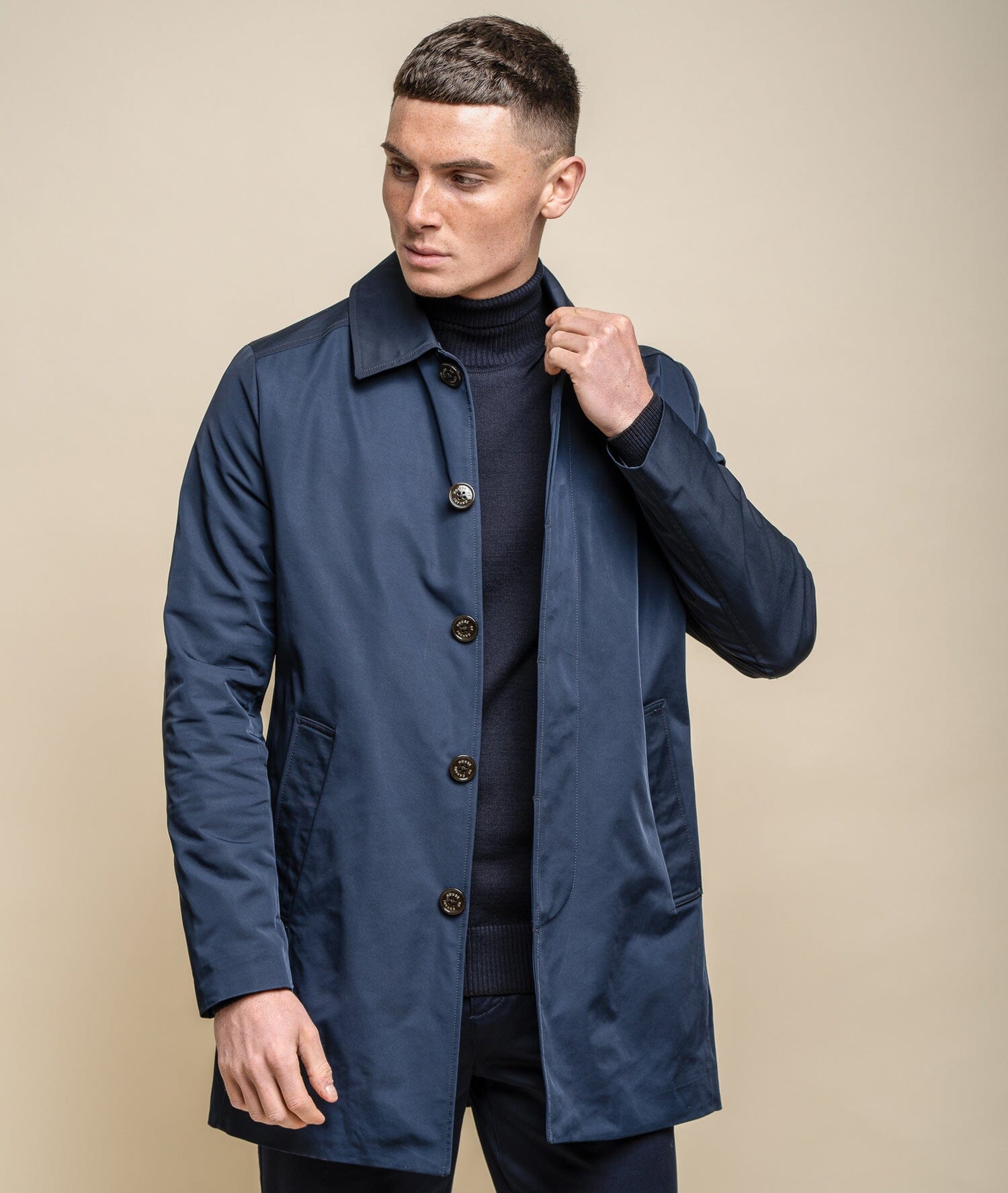 Barracuda Navy Coat - Coats - XS - THREADPEPPER