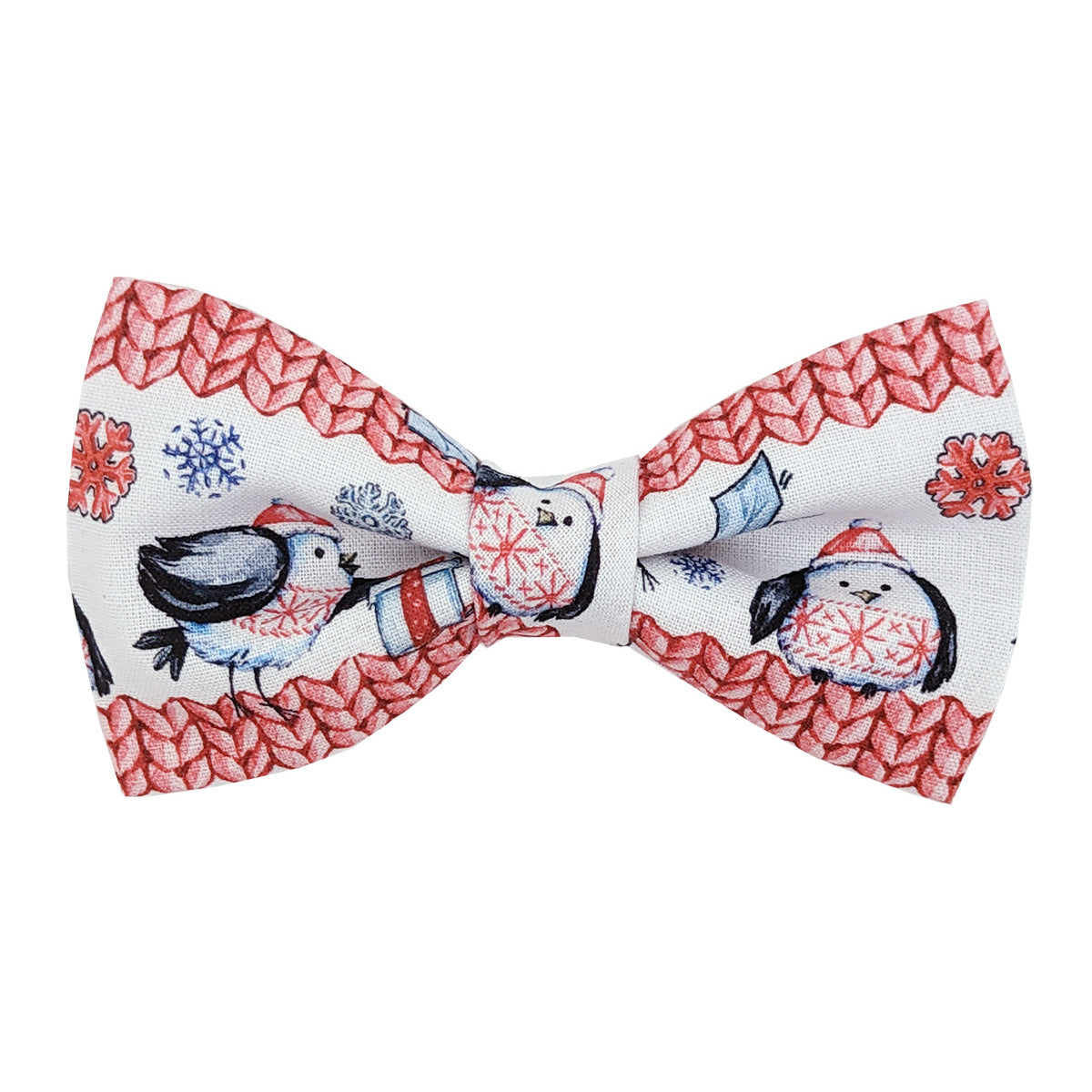 Cosy Robin Christmas Ready-Tied Bow Tie - Bow Ties - - THREADPEPPER