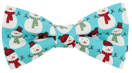 Mr Snowman Christmas Ready-Tied Bow Tie - Bow Ties - - THREADPEPPER