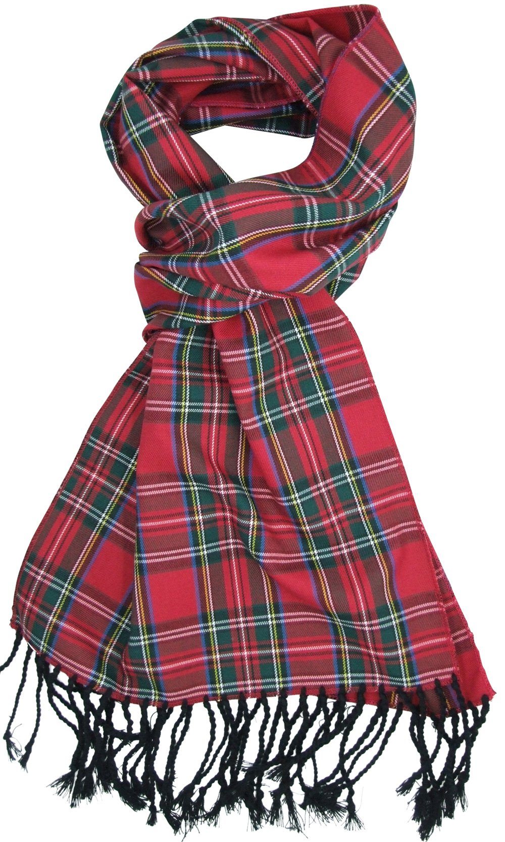 Red Tartan Scarf - Scarves - - THREADPEPPER